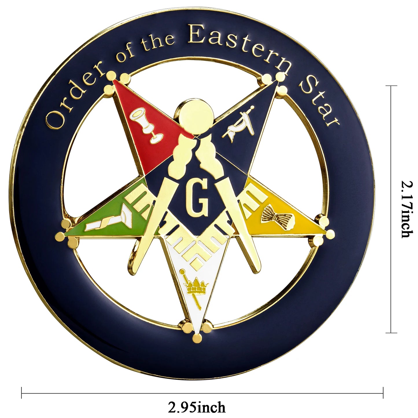 Masonic Car Emblem Metal Badge Stickers Freemason Symbol Auto Styling Decoration Body Side Accessories For SUV Sedan