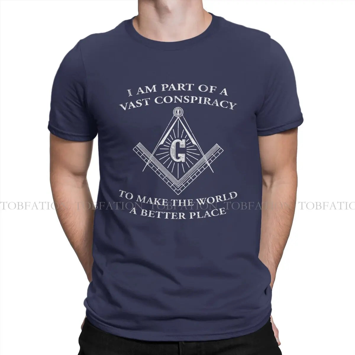 Make The World Better Freemason Masonic Lodge  Men T Shirt Cotton Gothic O-Neck Tee Shirt Harajuku Tops