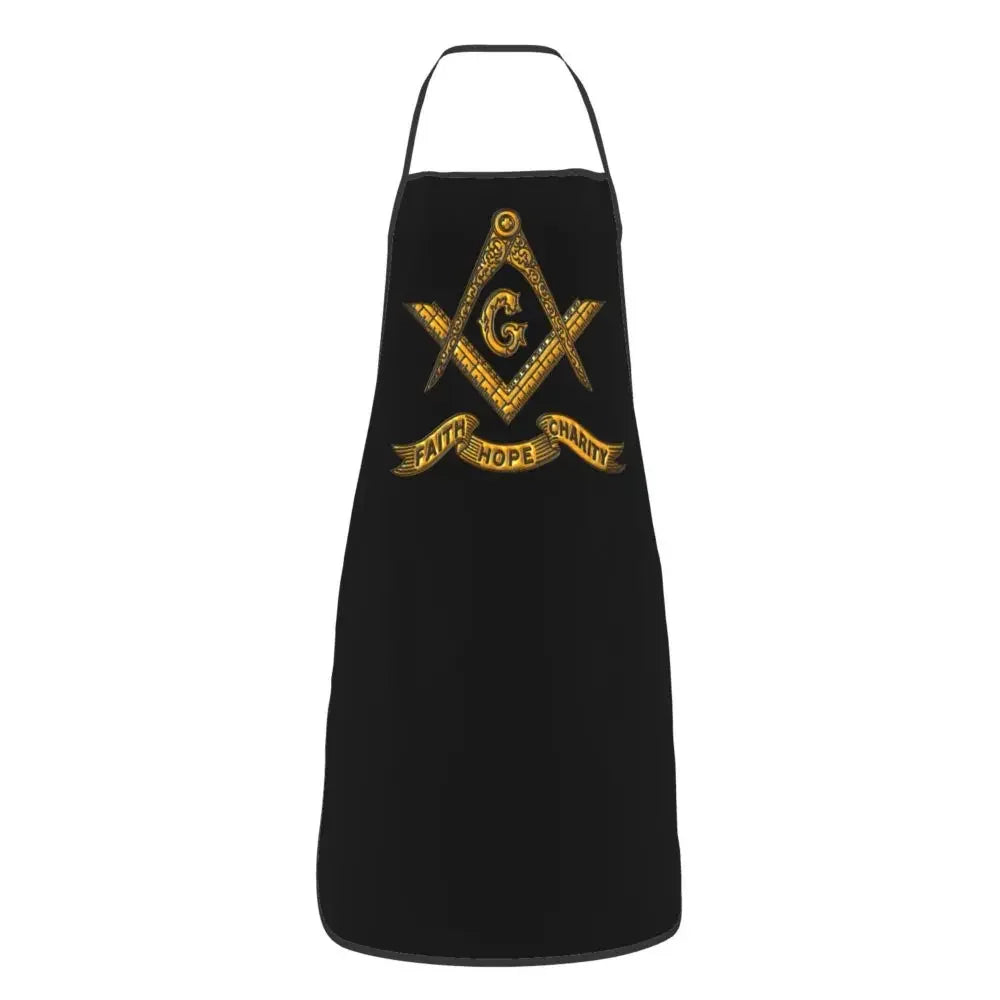 Faith Freemasonry Masonic Apron Men Women Freemason Adult Unisex Kitchen Chef Bib Tablier Cuisine Cooking Baking Painting
