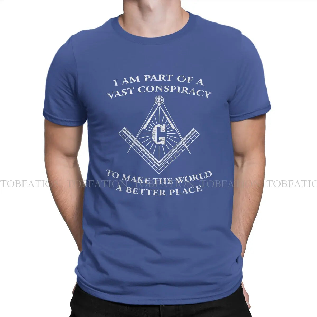 Make The World Better Freemason Masonic Lodge  Men T Shirt Cotton Gothic O-Neck Tee Shirt Harajuku Tops