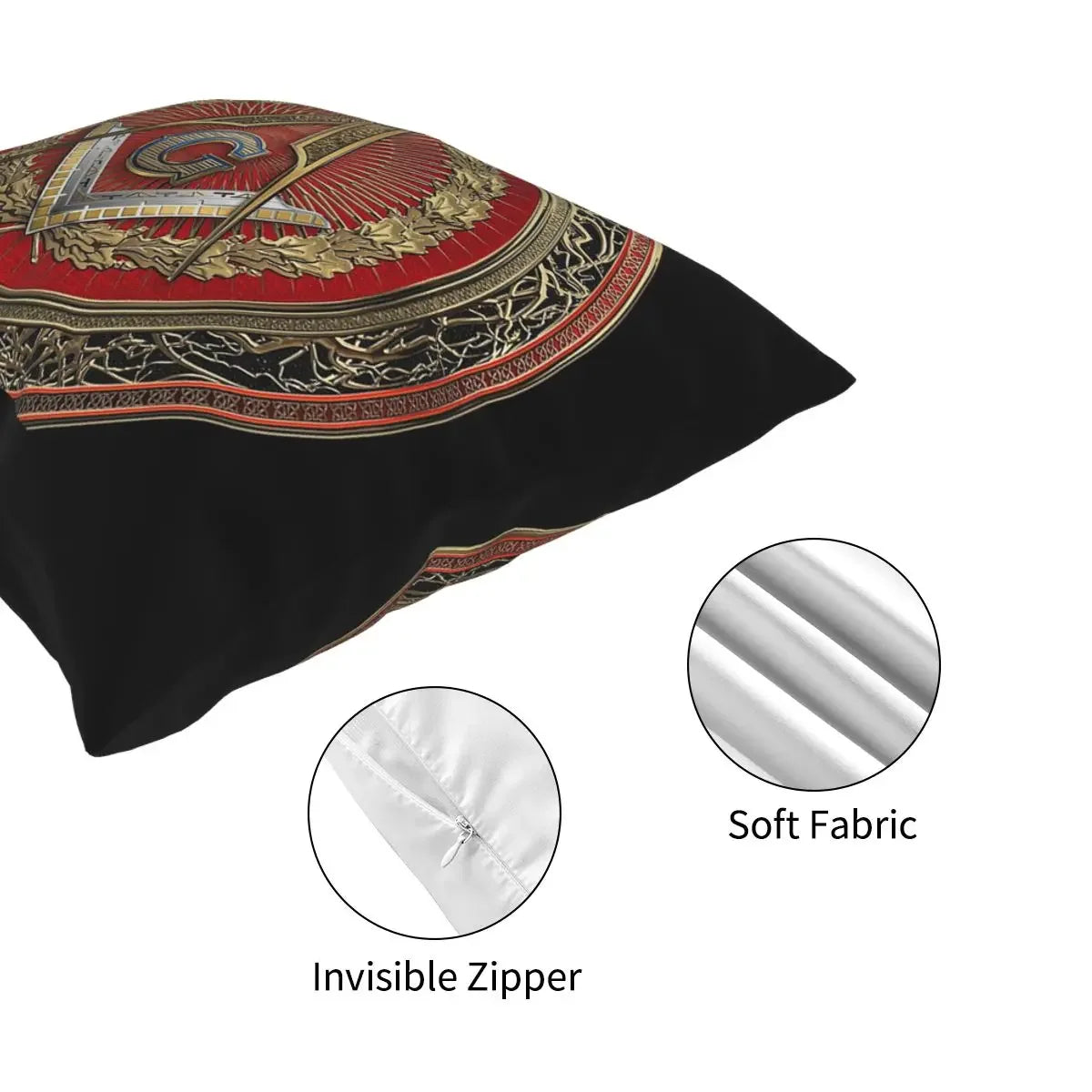 Masonic Symbols Square Pillow Case Cushions for Sofa 3rd Degree Mason