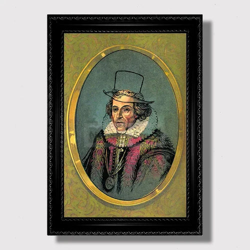 Vintage Masonic Renaissance Poster  Abstract Freemasonry Canvas Wall