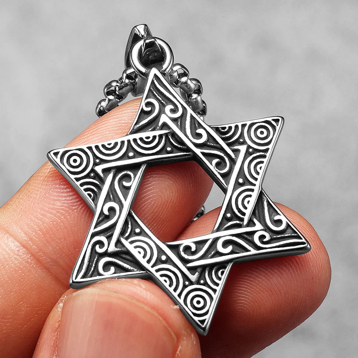 Salomon Star of David Masonic Stainless Steel Men Necklaces Pendant Chain Punk New in For Women Fashion Jewelry Gifts Wholesale