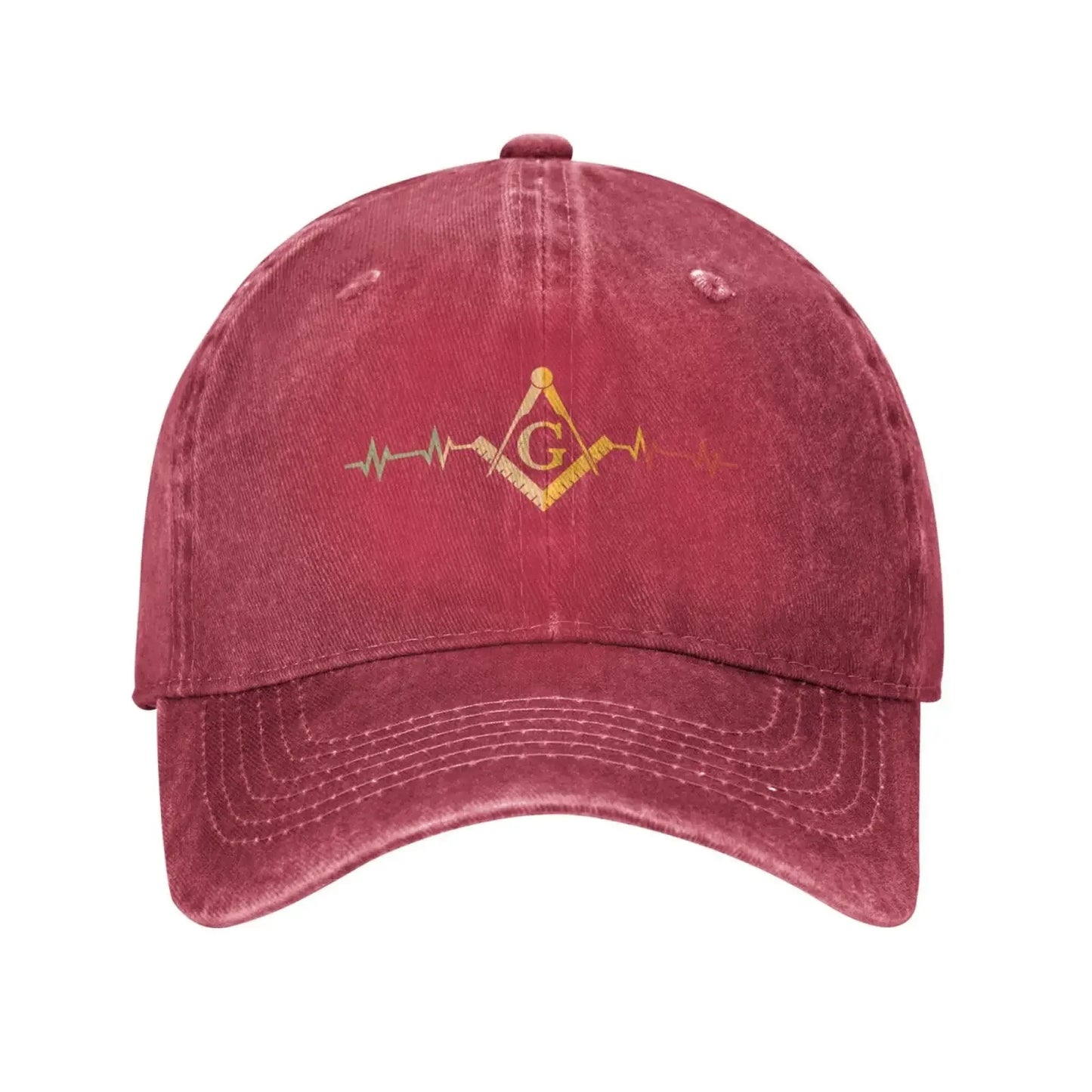 Freemason Symbol Square Compass G Lodge Masonic Gifts Baseball Cap Retro Adjustable Dad Hats for Men Women Navy Blue