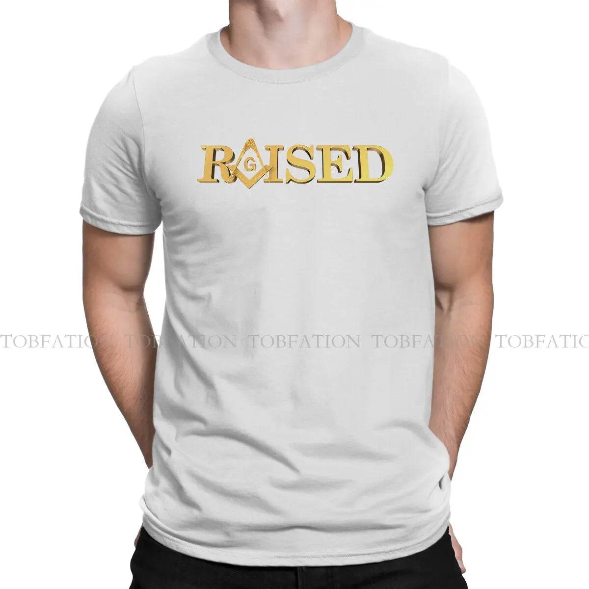 Freemason Raised Square Compass Masonic  Men T Shirt Cotton Fashion Crewneck Tee Shirt Harajuku Short Sleeve