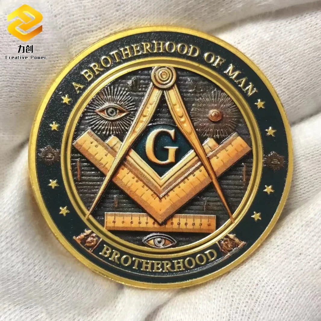 Masonic Freemasonry Silver Coin Collectibles Brotherhood The Eye of God Coin Making Good Men Better Commemorative Medal