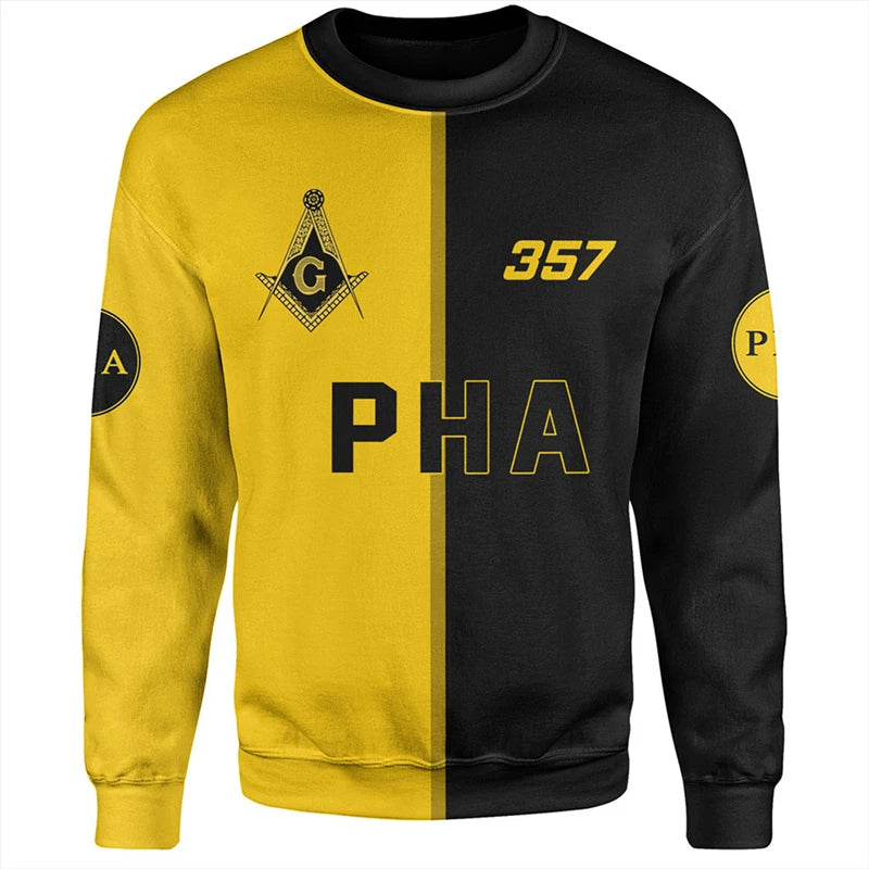 2024 Mason Freemasons Men's Sweatshirt Clothes 3D Print Freemason Sweaters Male Women Long Sleeve Tops Spring And Autumn Hoodie