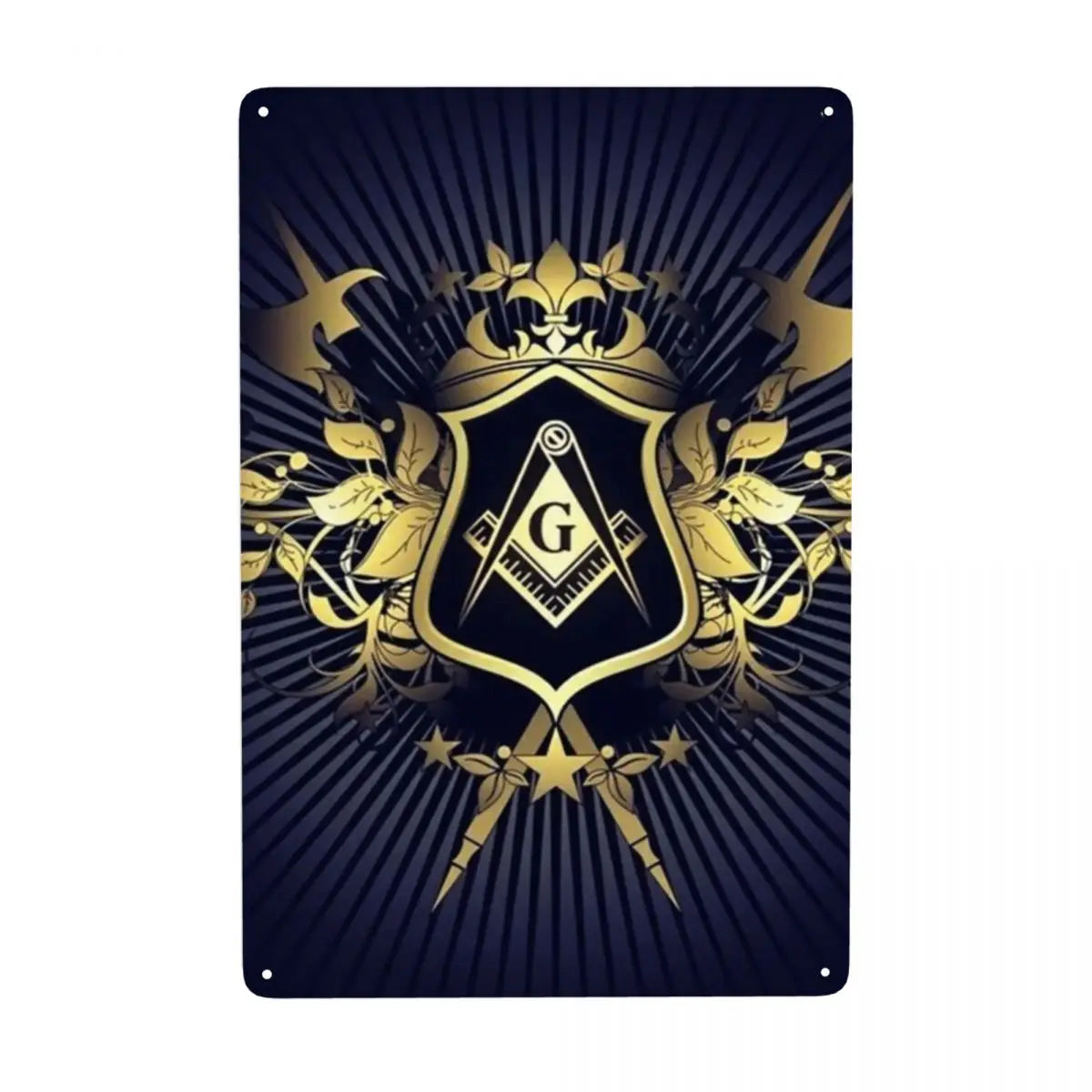 Masonic Darkness To Light Freemasonry Metal Tin Signs Custom Retro Plaque for Pub Cafe Yard Man Cave Bar Wall Art Decor