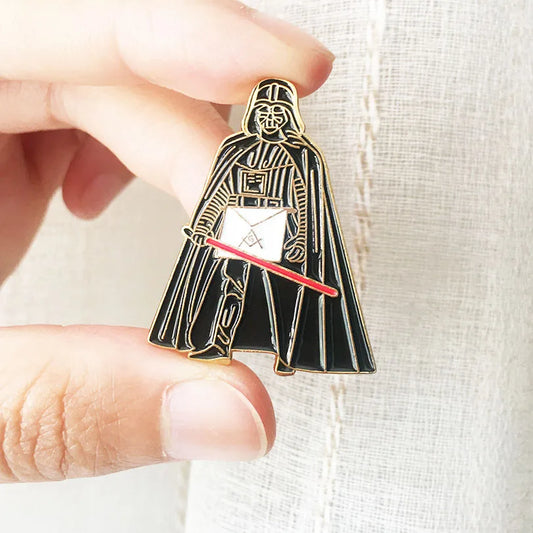 Masonic Apron Ceremonial Suit Freemason Sword Guard Lapel Pin Cartoon Meme Square Compass Metal Badge Enamel Pins