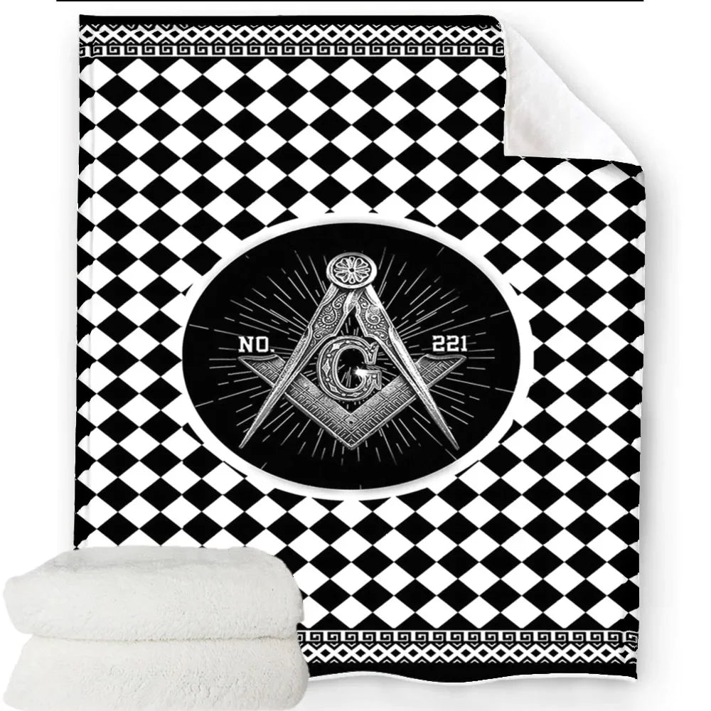 Creative Freemasonry Capital Community Blankets Masonic Lodge Soft Lightweight Thin Sheets Sofa Covers Hiking Warm Blankets.