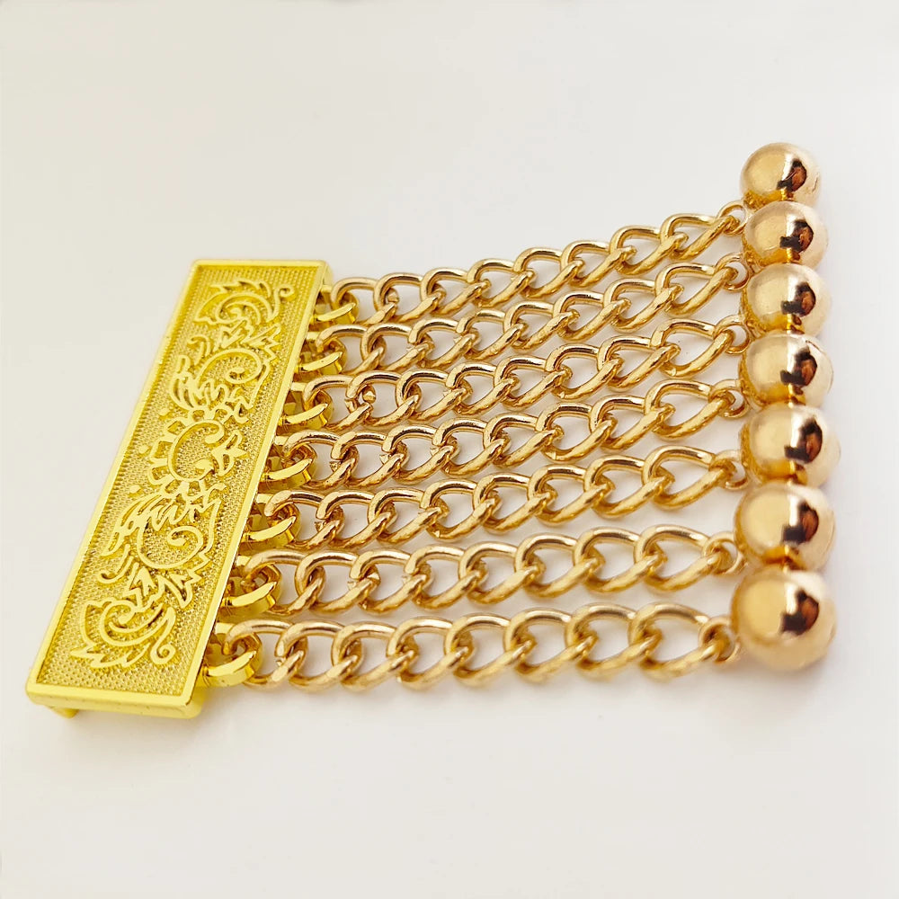 Masonic Apron Metal Tassel Beads 10 Pairs