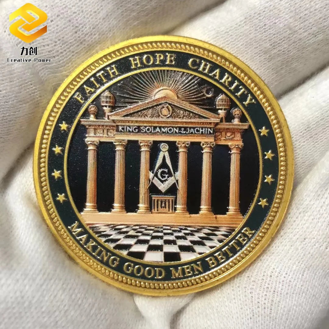 Masonic Freemasonry Silver Coin Collectibles Brotherhood The Eye of God Coin Making Good Men Better Commemorative Medal