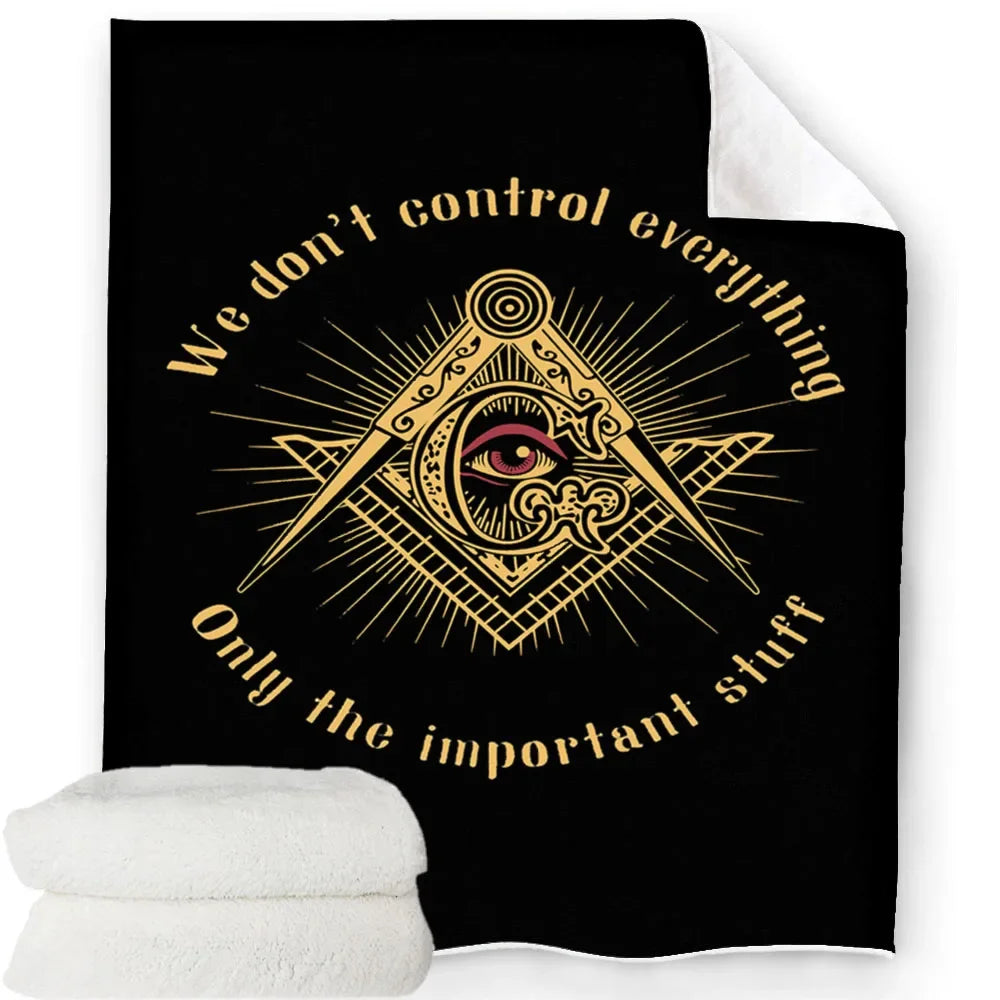Creative Freemasonry Capital Community Blankets Masonic Lodge Soft Lightweight Thin Sheets Sofa Covers Hiking Warm Blankets.