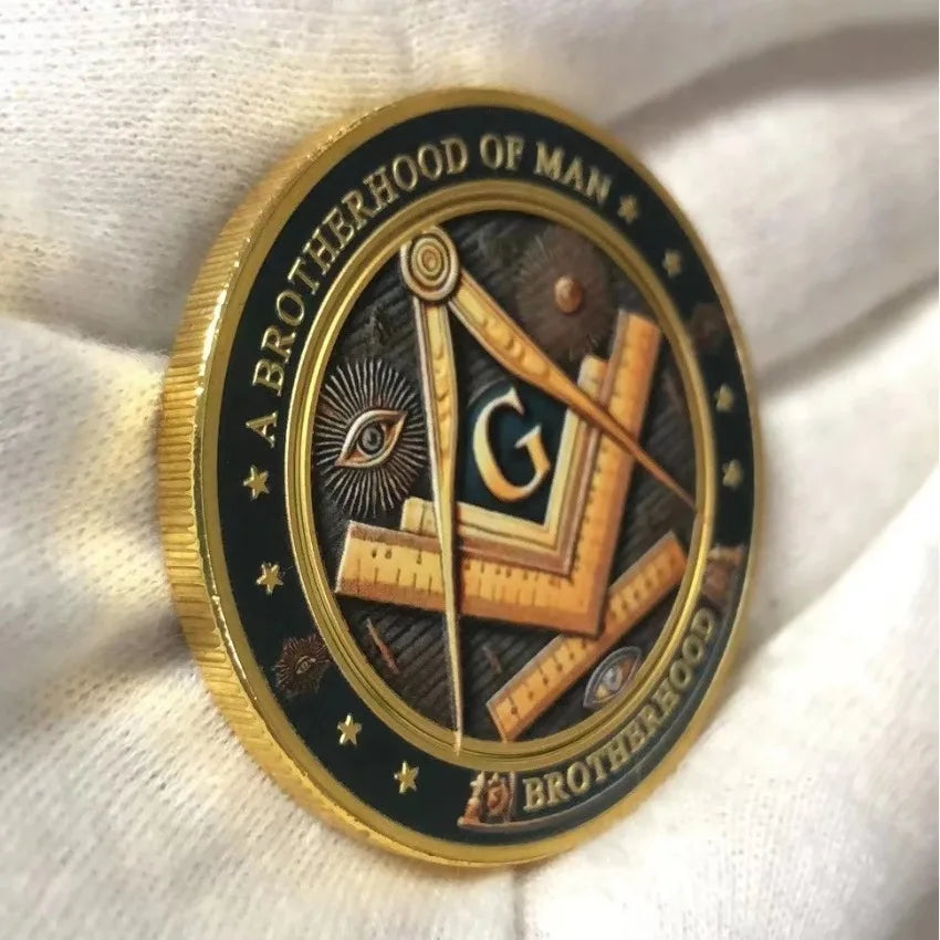 Masonic Freemasonry Silver Coin Collectibles Brotherhood The Eye of God Coin Making Good Men Better Commemorative Medal