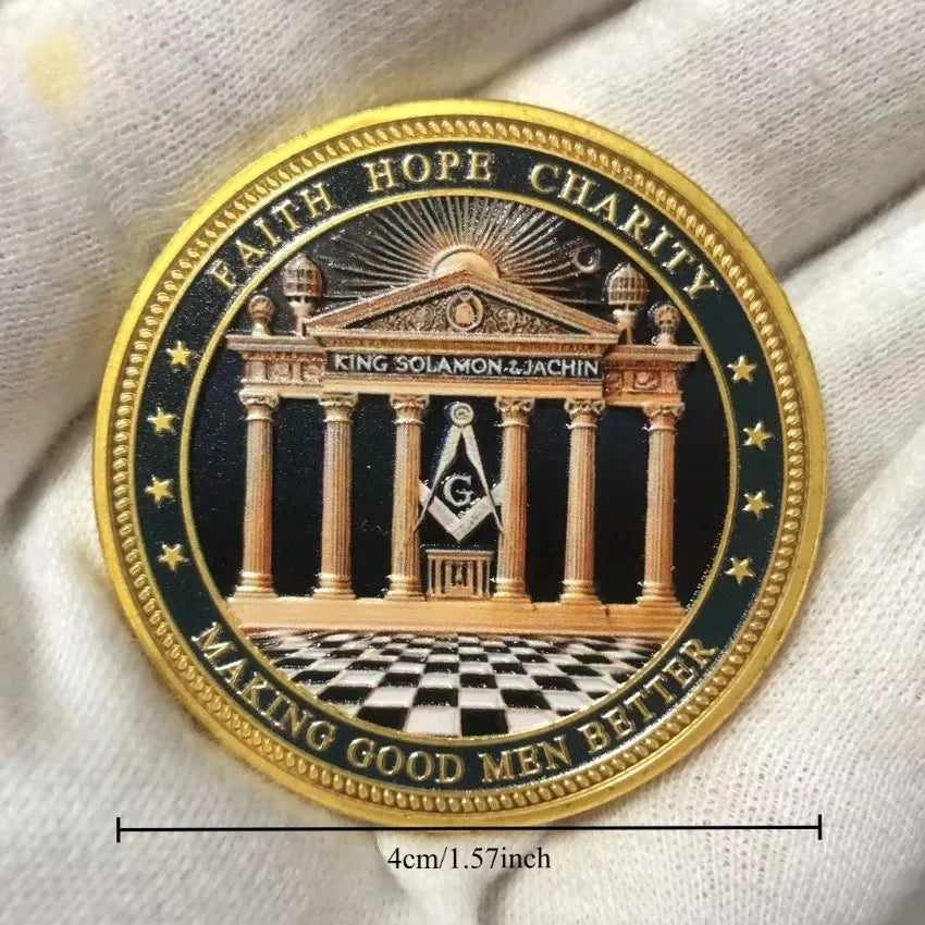 Masonic Freemasonry Silver Coin Collectibles Brotherhood The Eye of God Coin Making Good Men Better Commemorative Medal