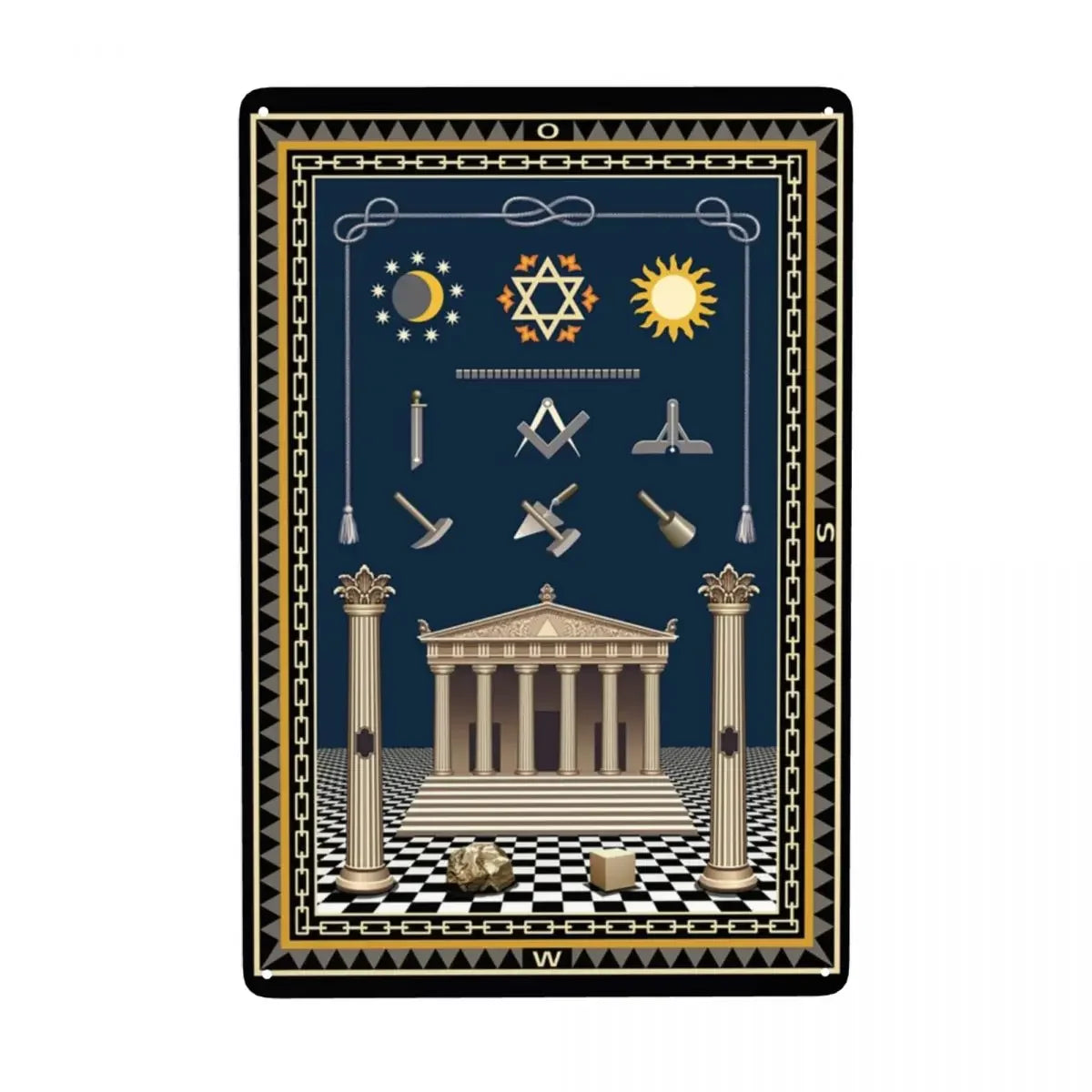 Retro What Is A Masonic Mason Metal Sign Custom POEM Master Mason Freemasonry Tin Plaques Pub Wall Bar Decor Decorations Art