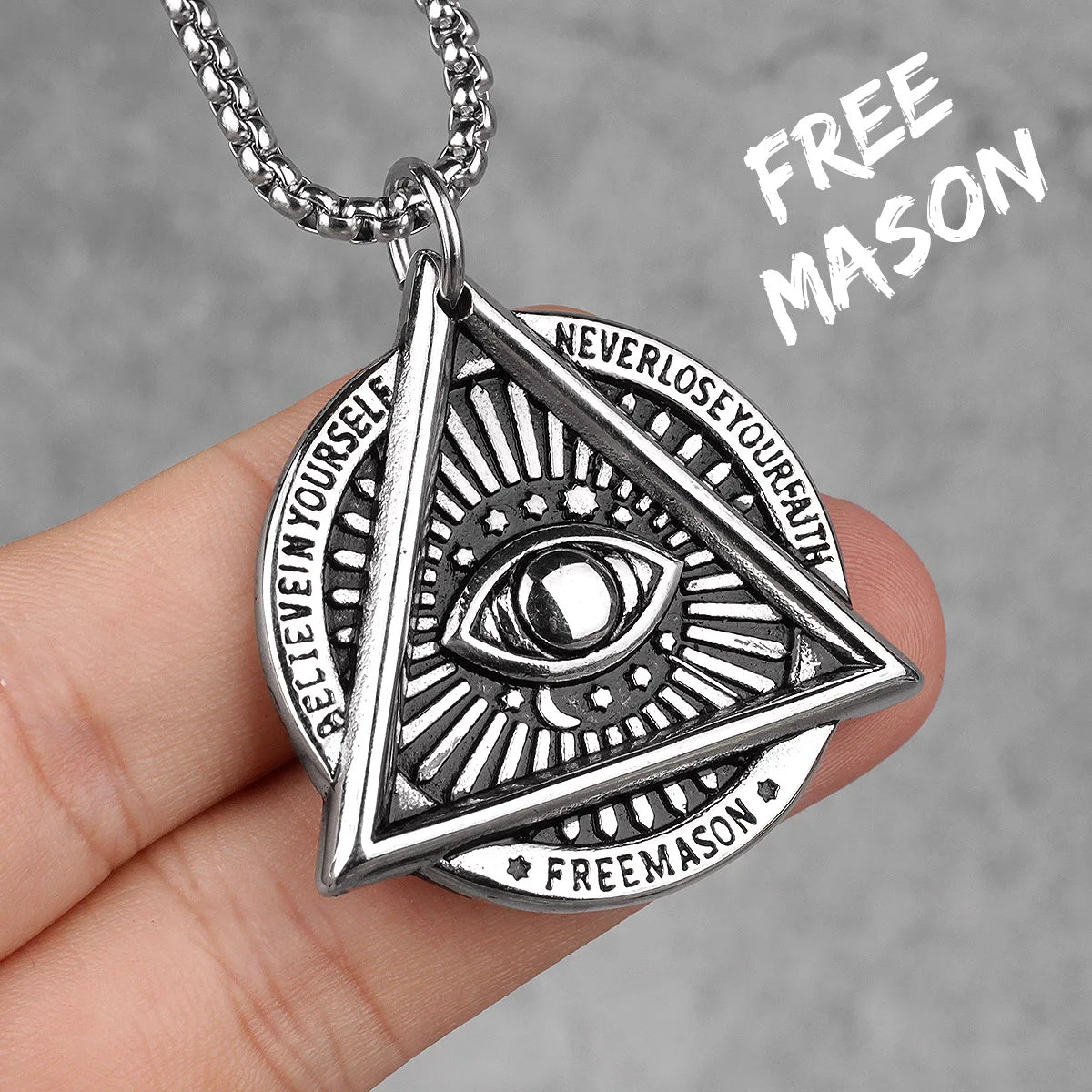 Salomon Masonic Star of David Stainless Steel Men Necklaces Pendant Chain Punk New in For Women Fashion Jewelry Gifts Wholesale
