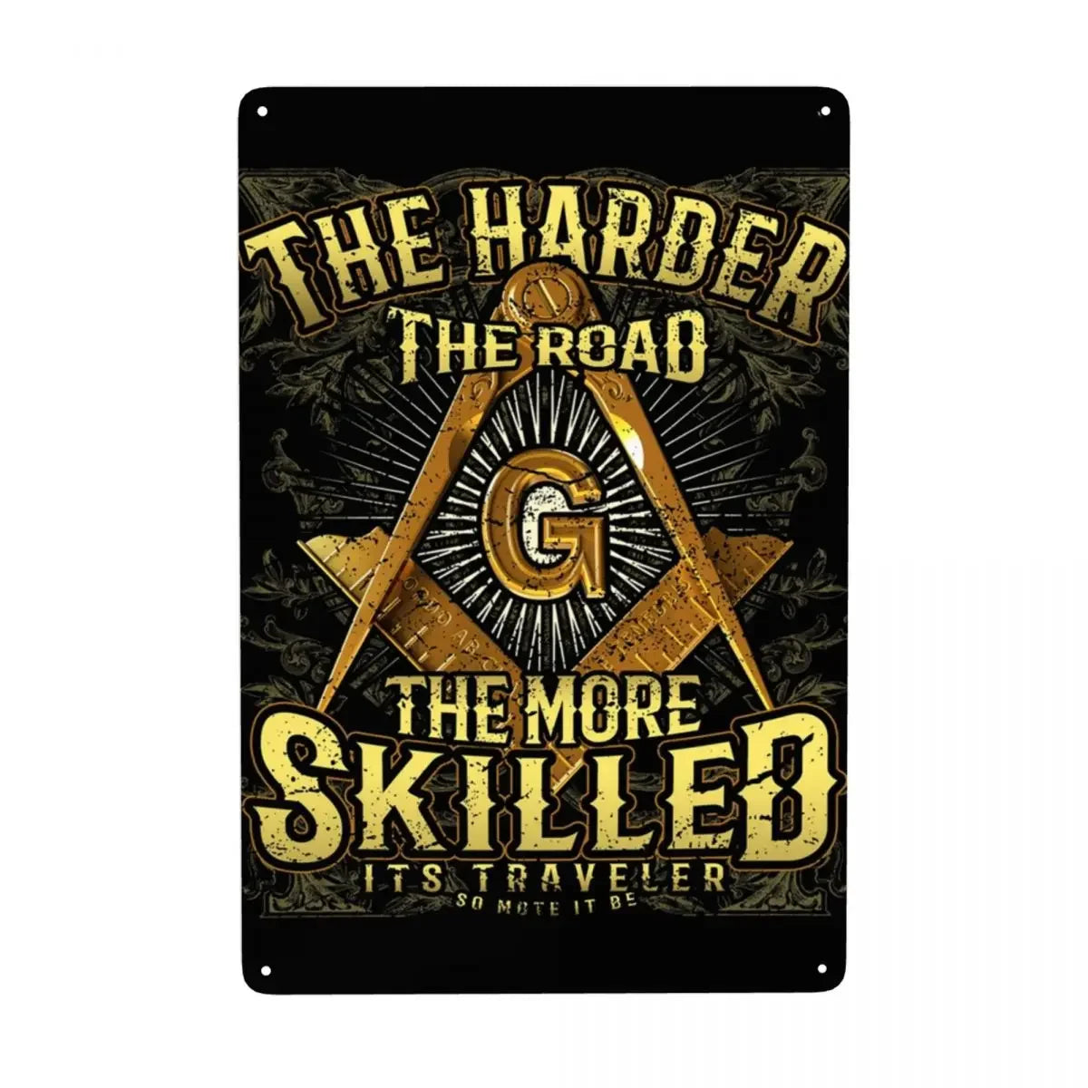 Retro What Is A Masonic Mason Metal Sign Custom POEM Master Mason Freemasonry Tin Plaques Pub Wall Bar Decor Decorations Art