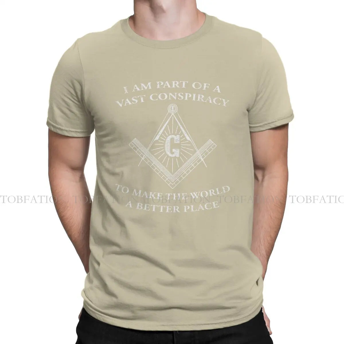 Make The World Better Freemason Masonic Lodge  Men T Shirt Cotton Gothic O-Neck Tee Shirt Harajuku Tops
