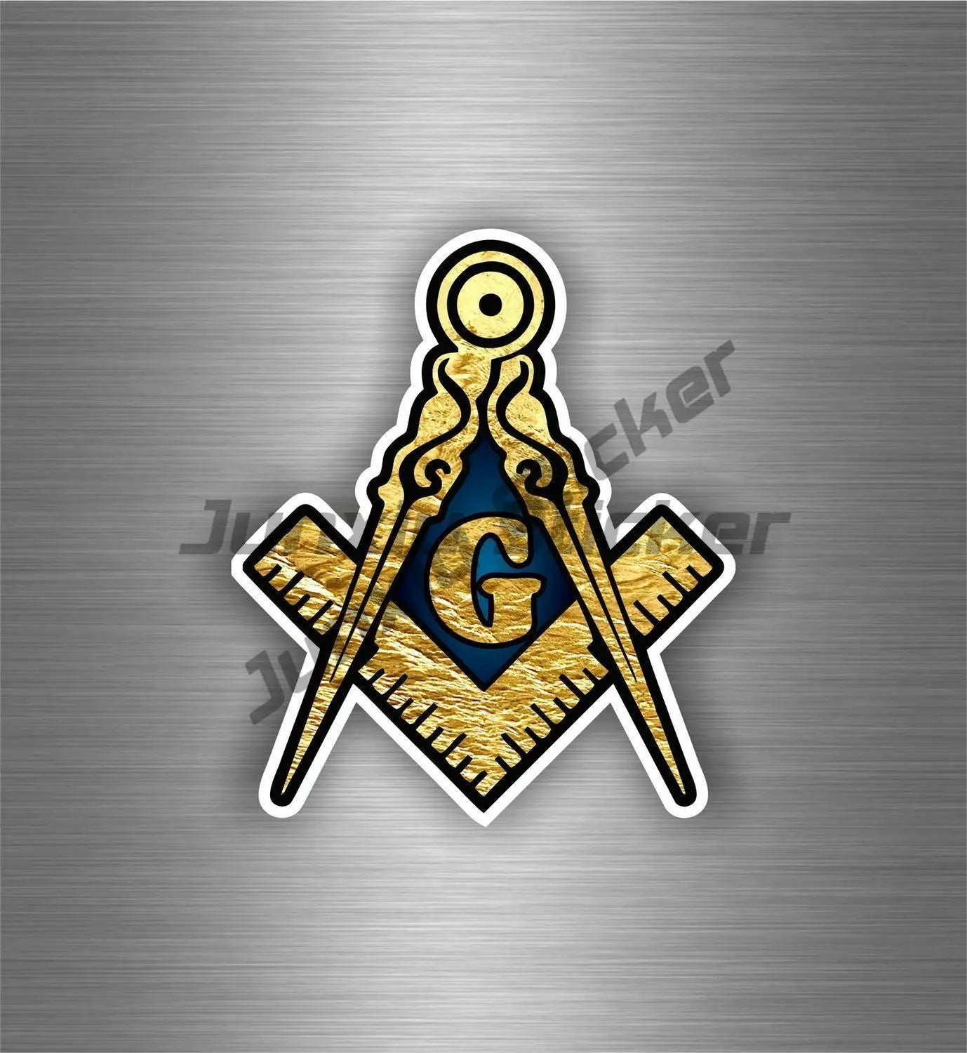 Masonic Masonic Square and Compass Car Stickers Car or Truck Window Laptop Decal PVC Decor