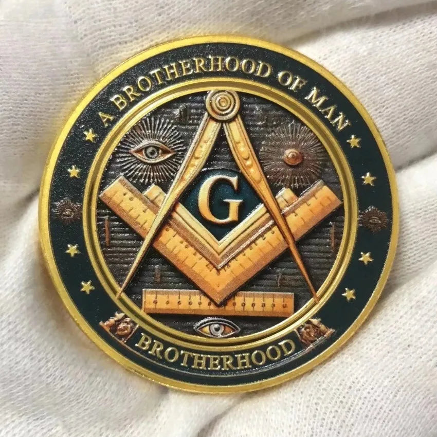 Masonic Freemasonry Silver Coin Collectibles Brotherhood The Eye of God Coin Making Good Men Better Commemorative Medal