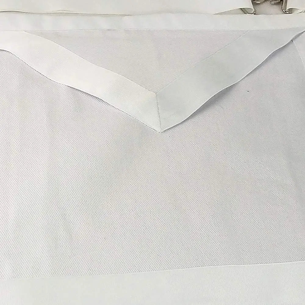 White Freemason's Apprentice Apron - Textile Gift for Masonic Initiates