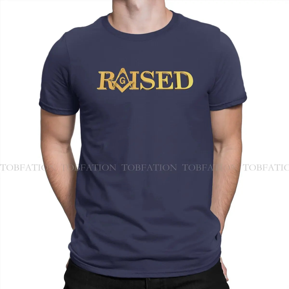 Freemason Raised Square Compass Masonic  Men T Shirt Cotton Fashion Crewneck Tee Shirt Harajuku Short Sleeve