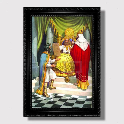 Vintage Masonic Renaissance Poster  Abstract Freemasonry Canvas Wall