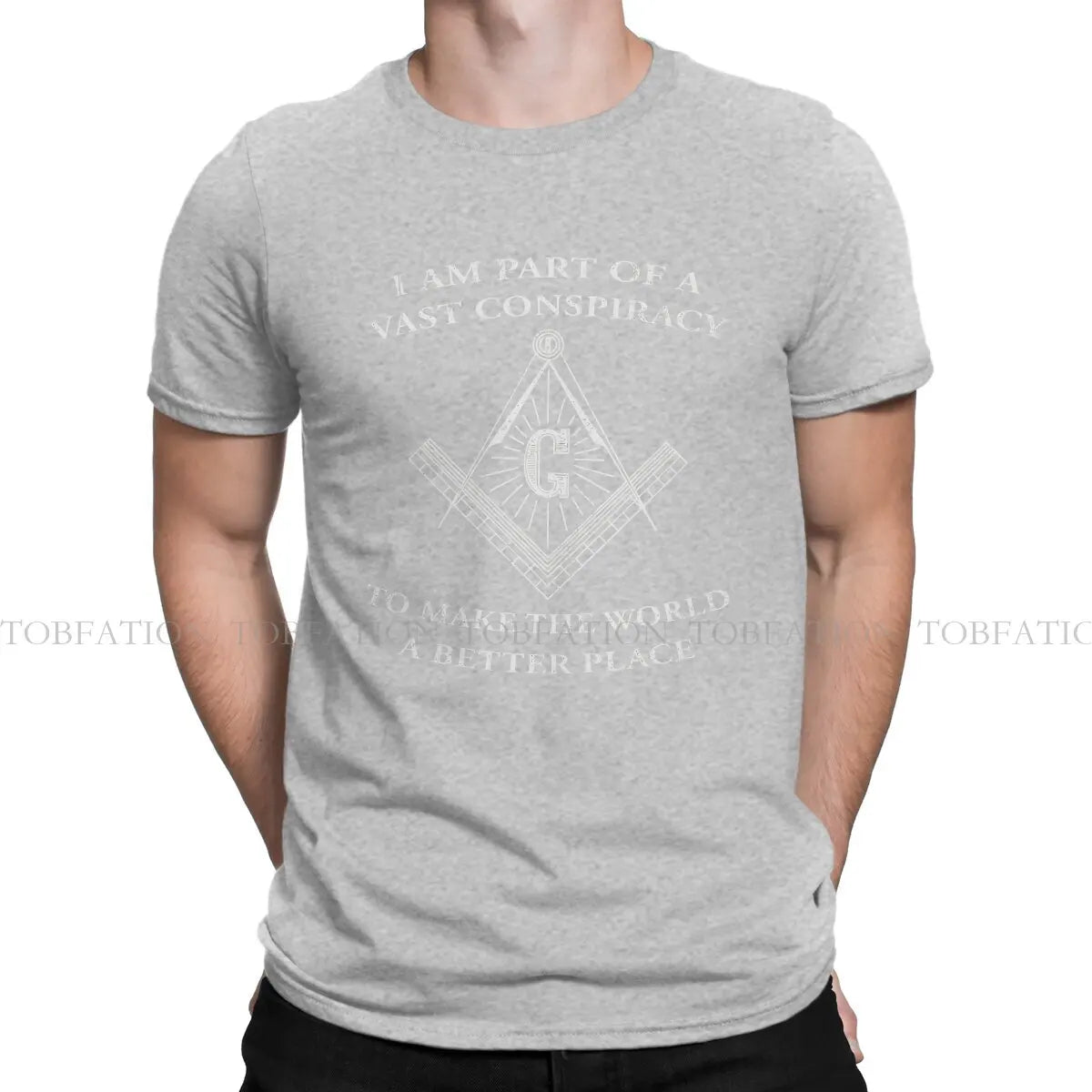 Make The World Better Freemason Masonic Lodge  Men T Shirt Cotton Gothic O-Neck Tee Shirt Harajuku Tops