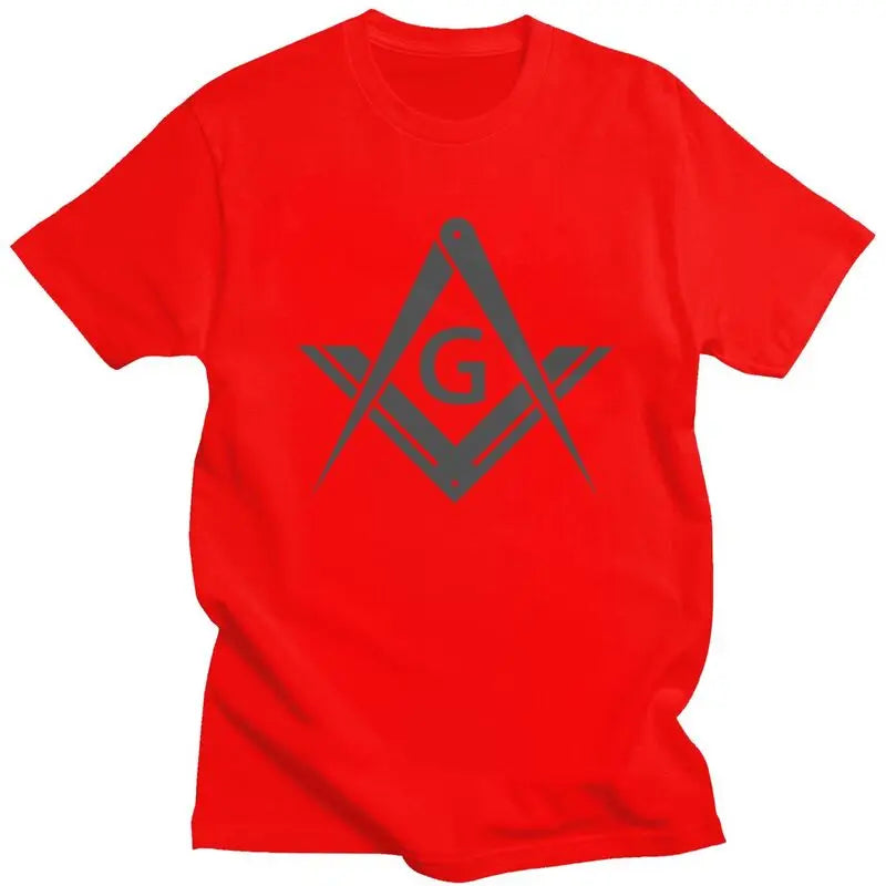 Custom Freemason Logo T Shirts Men Short Sleeve Masonic Mason Freemasonry T-shirt Casual Tee Tops Pure Cotton Oversized Tshirts