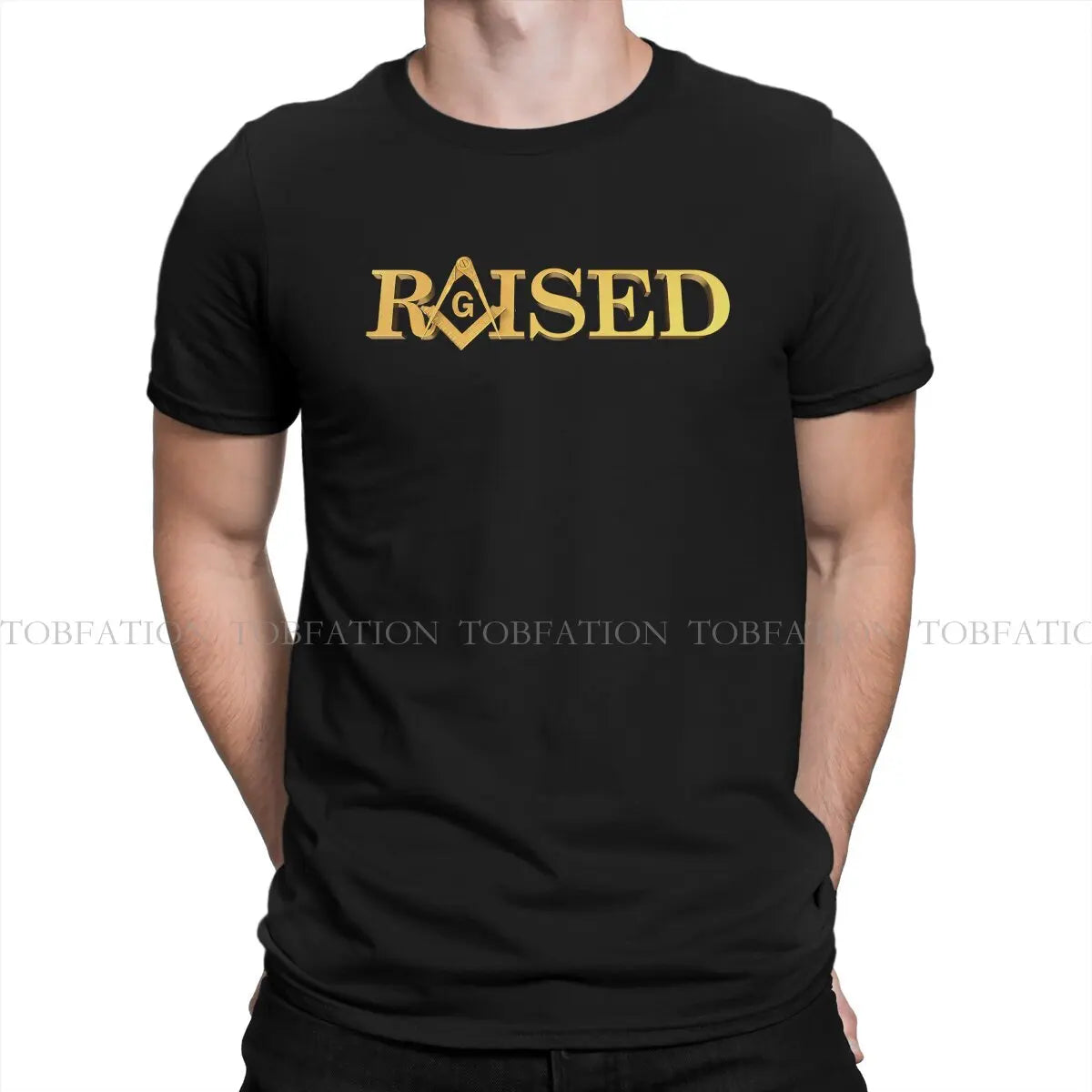 Freemason Raised Square Compass Masonic  Men T Shirt Cotton Fashion Crewneck Tee Shirt Harajuku Short Sleeve