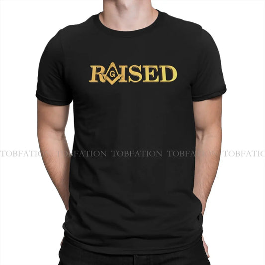 Freemason Raised Square Compass Masonic  Men T Shirt Cotton Fashion Crewneck Tee Shirt Harajuku Short Sleeve