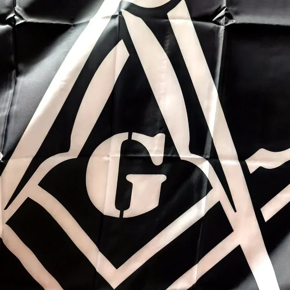 Freemason Masonic Garden Flag 90x150cm Polyester Outdoor/Indoor Decor for Lodge Meetings Brotherhood Ceremony Banner Display