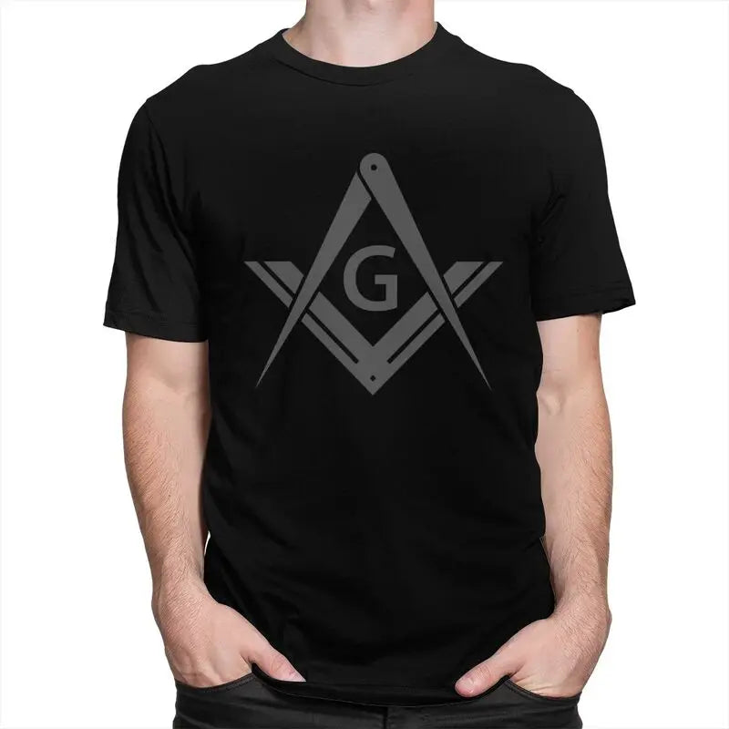 Custom Freemason Logo T Shirts Men Short Sleeve Masonic Mason Freemasonry T-shirt Casual Tee Tops Pure Cotton Oversized Tshirts