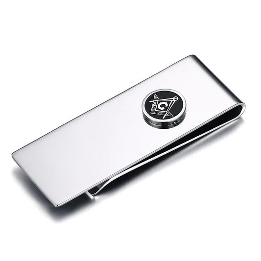 Money Clip Titanium Steel Masonic Mason Freemason Money Clip Credit