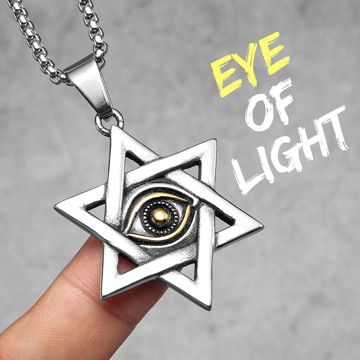 Salomon Star of David Masonic Stainless Steel Men Necklaces Pendant Chain Punk New in For Women Fashion Jewelry Gifts Wholesale