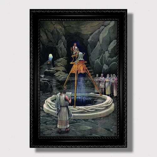 Vintage Masonic Renaissance Poster  Abstract Freemasonry Canvas Wall