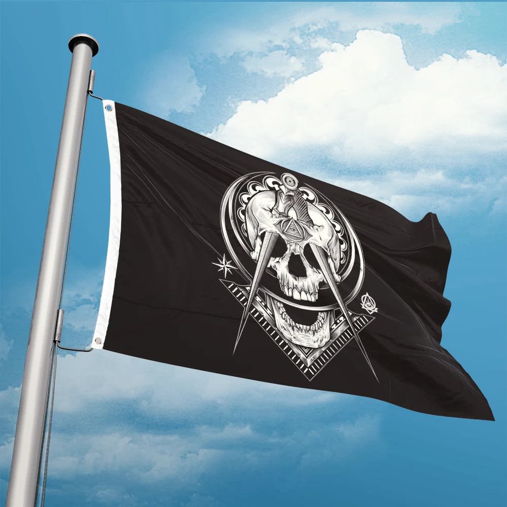 Masonic Flag 3X5 ft Custom Banner 90x150cm Sport Outdoor Mason Freedom WIDOW'S SON Double Stitching  Fine Sewing  Resistance