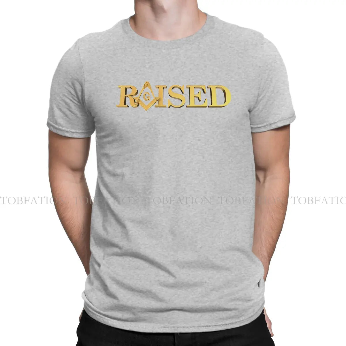 Freemason Raised Square Compass Masonic  Men T Shirt Cotton Fashion Crewneck Tee Shirt Harajuku Short Sleeve