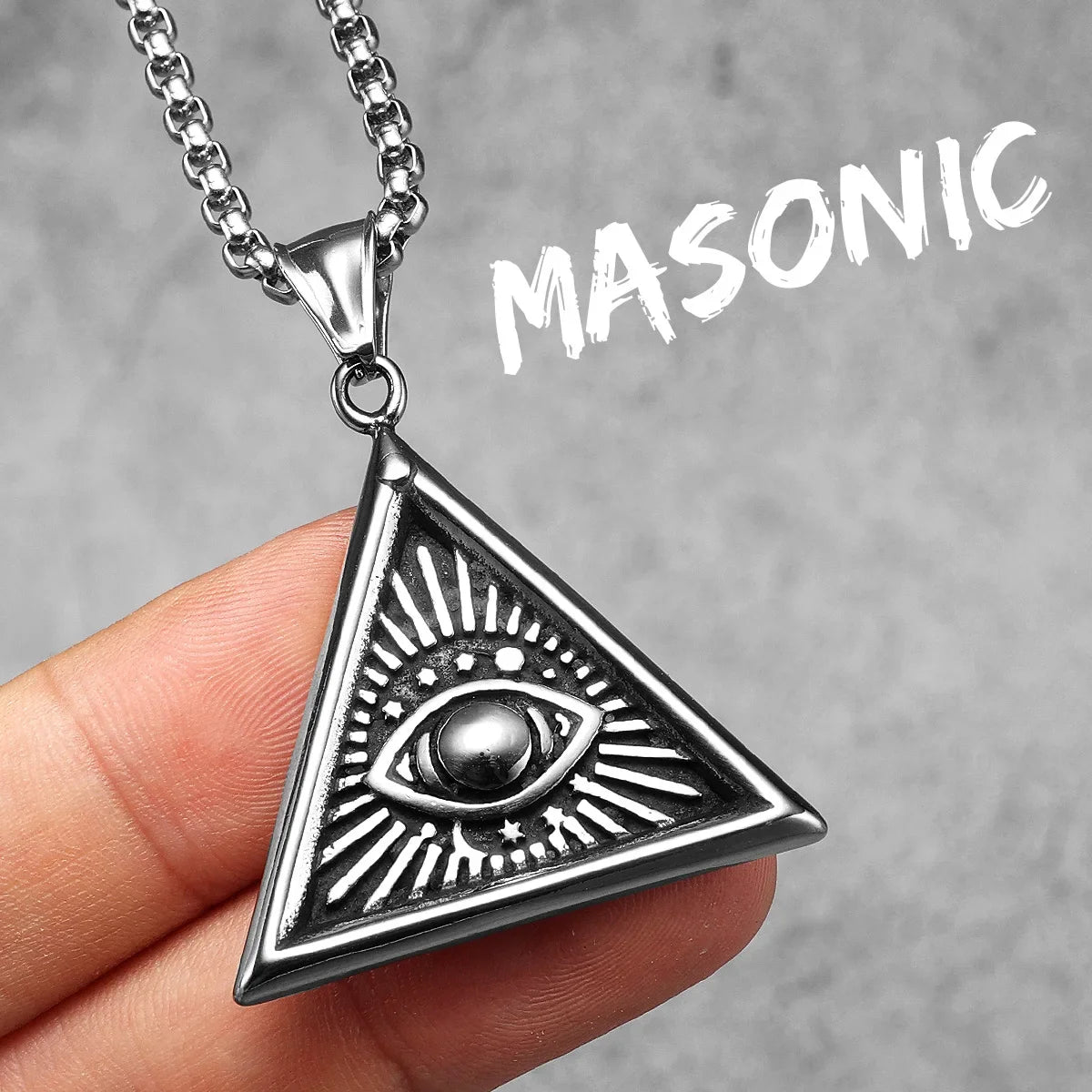 Salomon Star of David Masonic Stainless Steel Men Necklaces Pendant Chain Punk New in For Women Fashion Jewelry Gifts Wholesale