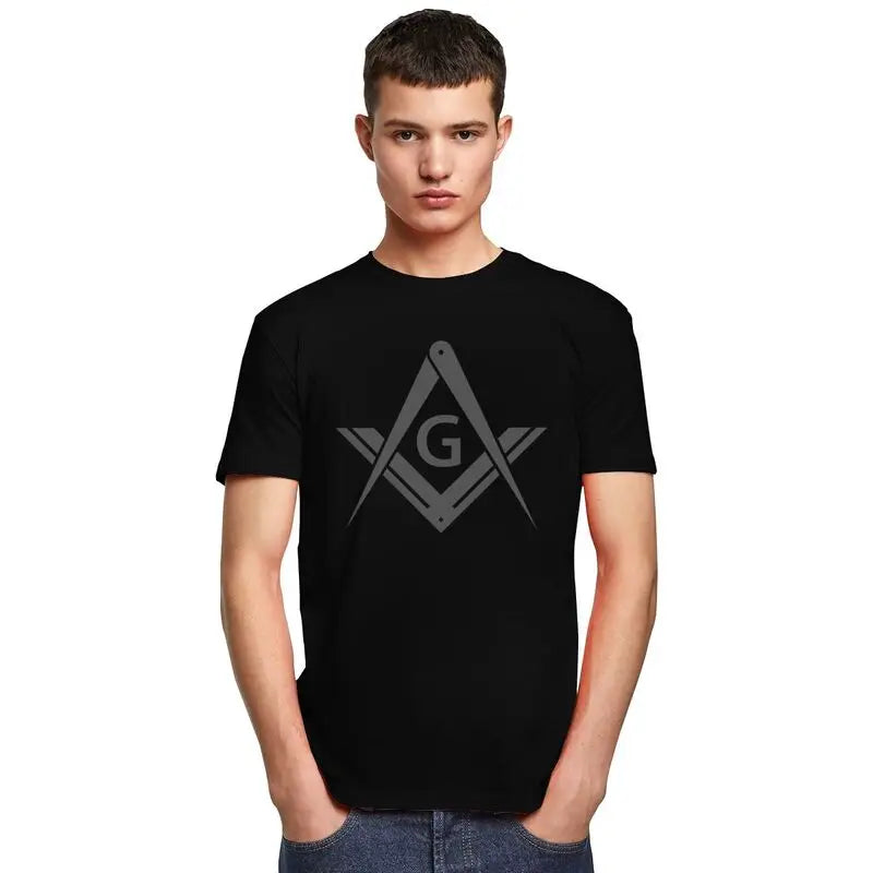 Custom Freemason Logo T Shirts Men Short Sleeve Masonic Mason Freemasonry T-shirt Casual Tee Tops Pure Cotton Oversized Tshirts