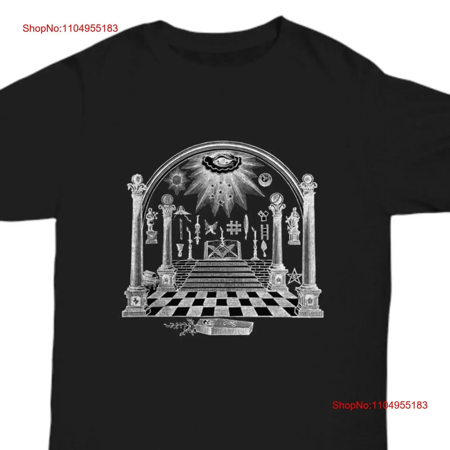 Masonic apron lodge symbol shirt Freemasonry tee Freemason Brotherhood Scottish rite logo apparel Master mason vintage Washed