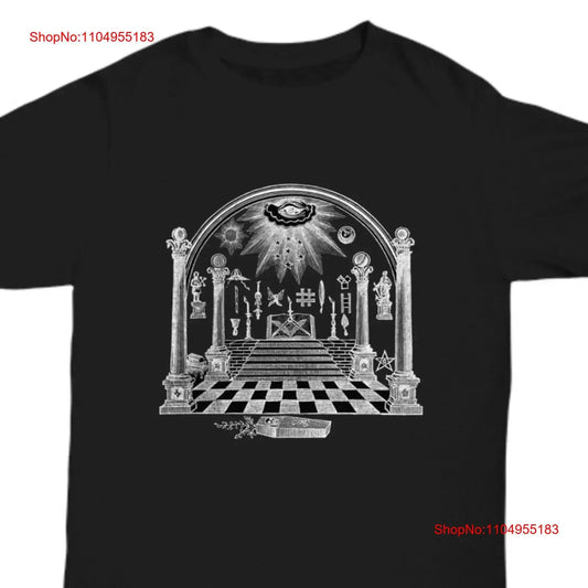 Masonic apron lodge symbol shirt Freemasonry tee Freemason Brotherhood Scottish rite logo apparel Master mason vintage Washed
