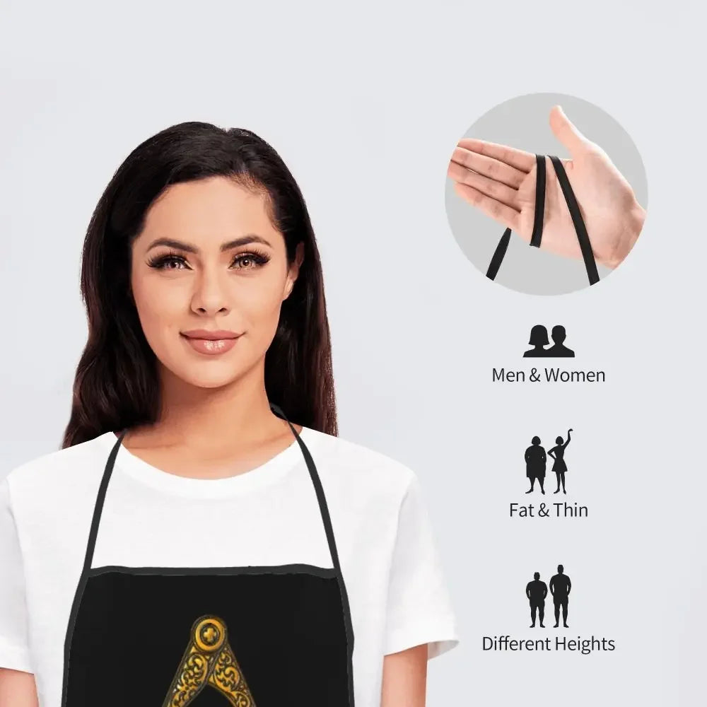 Faith Freemasonry Masonic Apron Men Women Freemason Adult Unisex Kitchen Chef Bib Tablier Cuisine Cooking Baking Painting