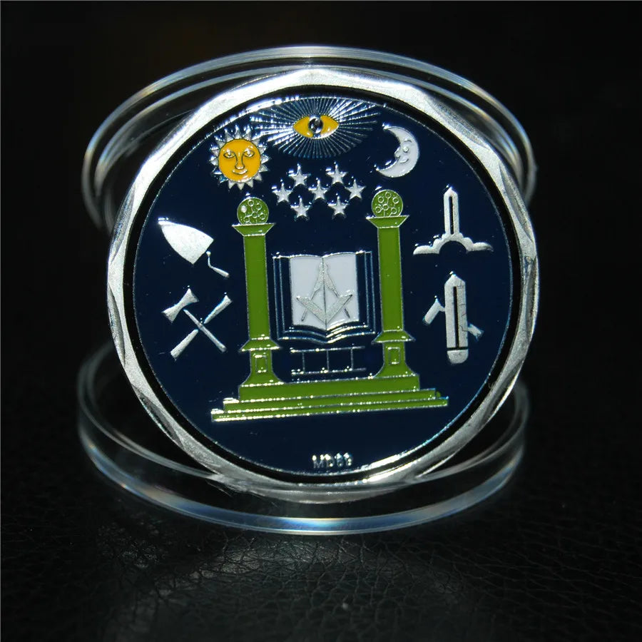 MotorDog 69 Masonic Challenge Coin Master Mason Freemasonry Brotherhood Coin