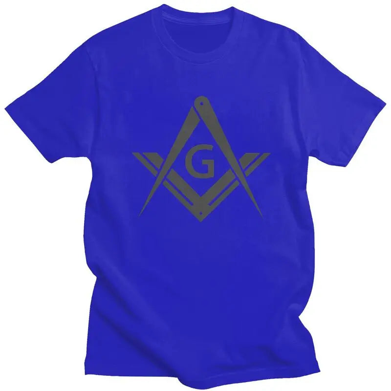 Custom Freemason Logo T Shirts Men Short Sleeve Masonic Mason Freemasonry T-shirt Casual Tee Tops Pure Cotton Oversized Tshirts