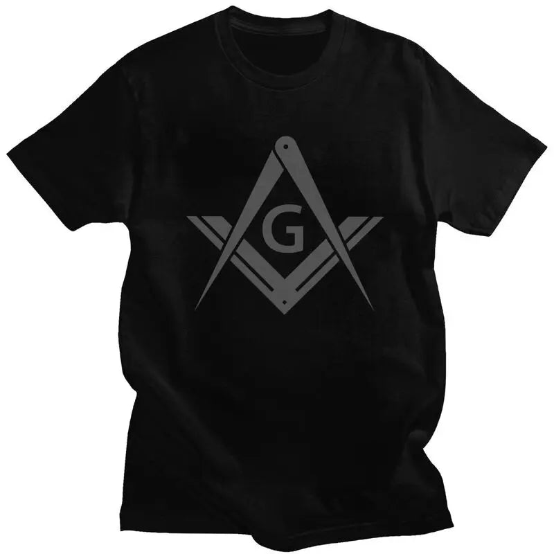 Custom Freemason Logo T Shirts Men Short Sleeve Masonic Mason Freemasonry T-shirt Casual Tee Tops Pure Cotton Oversized Tshirts