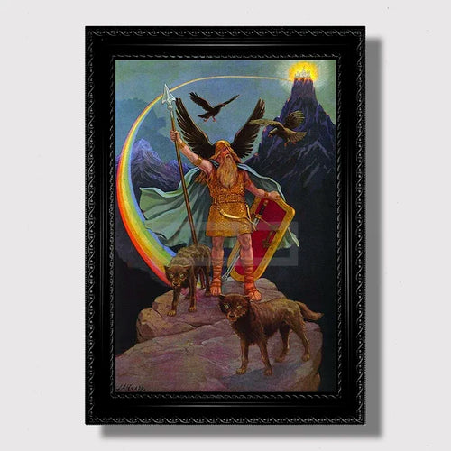 Vintage Masonic Renaissance Poster  Abstract Freemasonry Canvas Wall