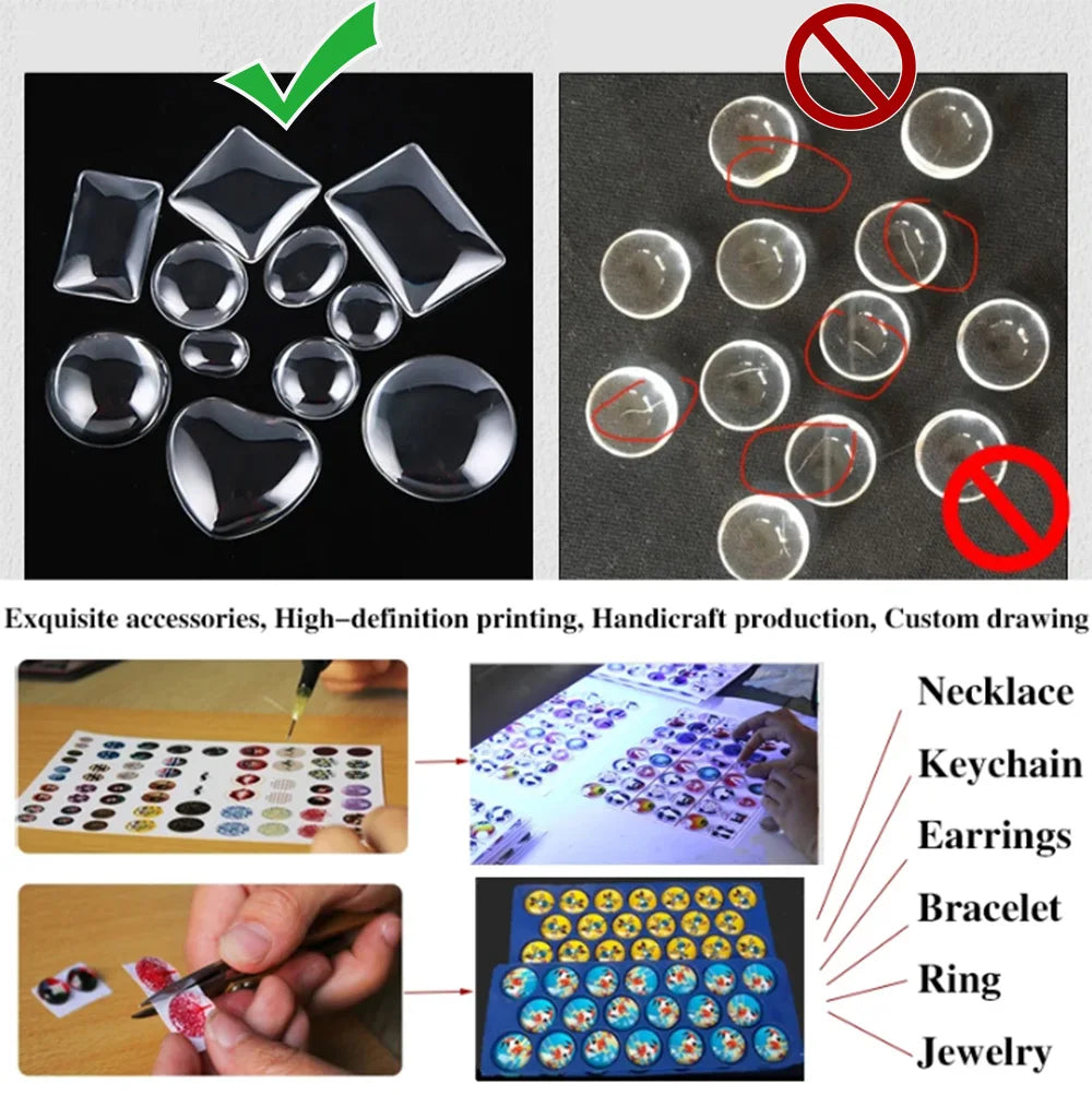 Masonic Pin Badge Glass Round Mason Freemason and Eye Photo Handmade Brooches for Men Women Accessories