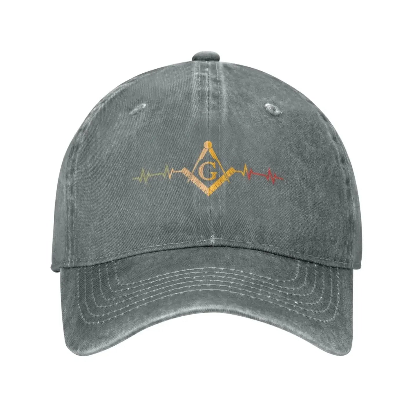 Freemason Symbol Square Compass G Lodge Masonic Gifts Baseball Cap Retro Adjustable Dad Hats for Men Women Navy Blue
